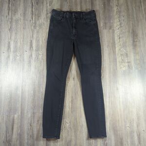 Mother Jeans Womens Size 29 High Waisted Looker in Blackbird Skinny Stretch